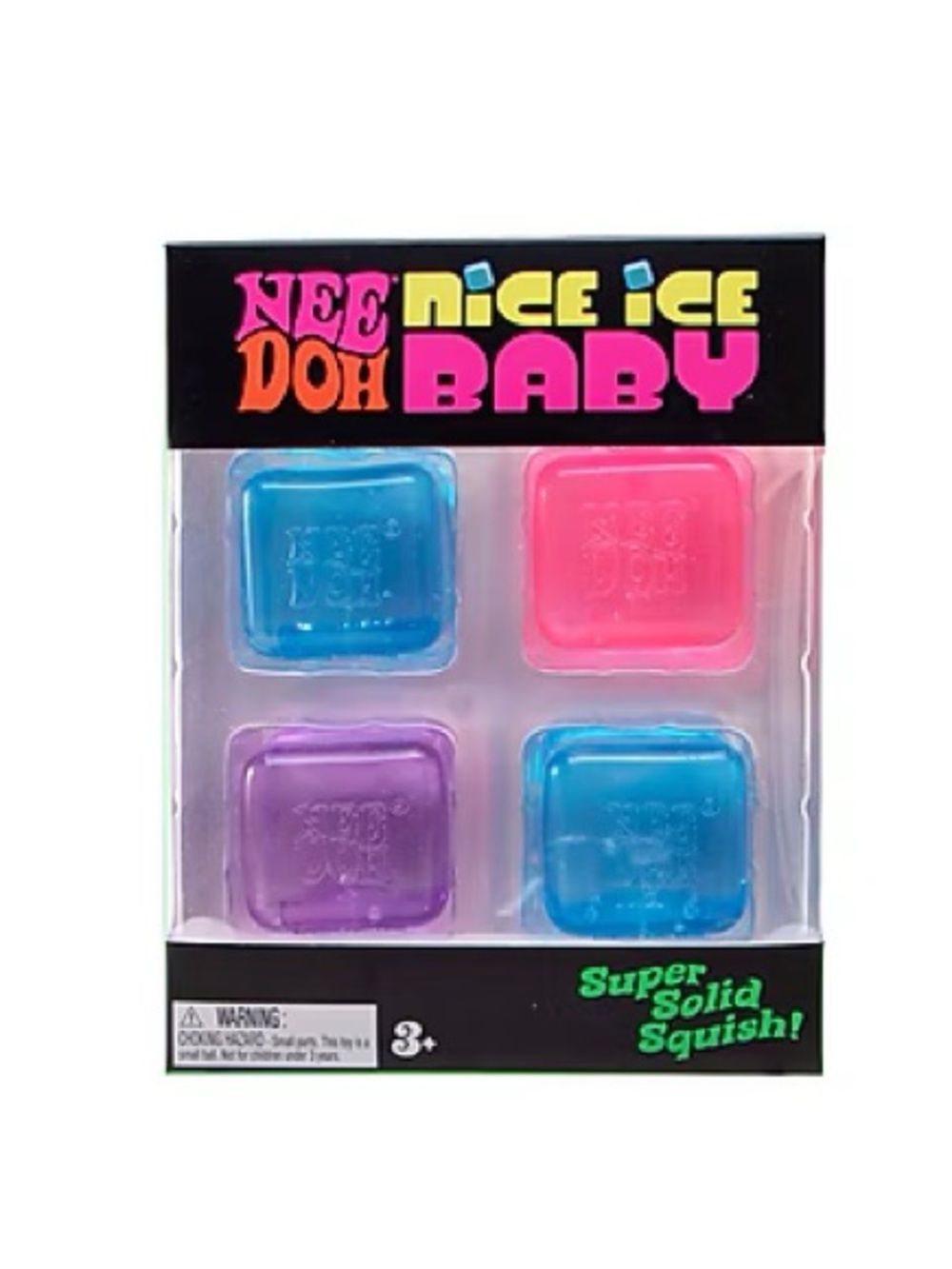 NeeDoh Nice Ice Baby Cubes 4PK Squishy Fidget Toy BRAND NEW